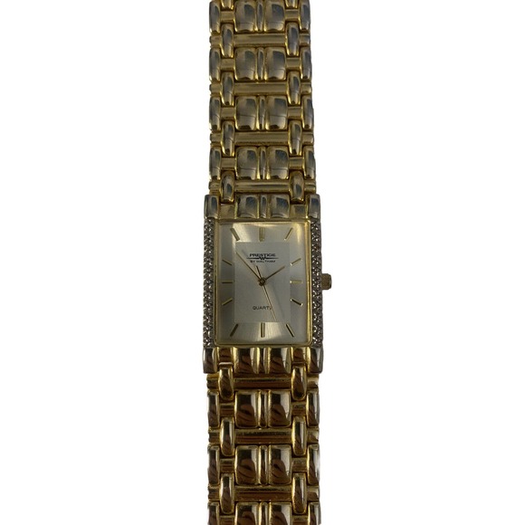 Prestige by Waltham Watch Women's Gold Tone Bracelet Quartz - Picture 1 of 8